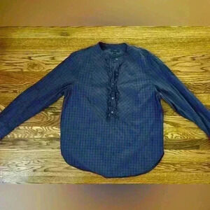 JCREW - PLAID POPOVER TUNIC. SIZE 10